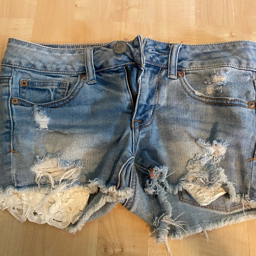 American Eagle Outfitters Blue Denim Shorts